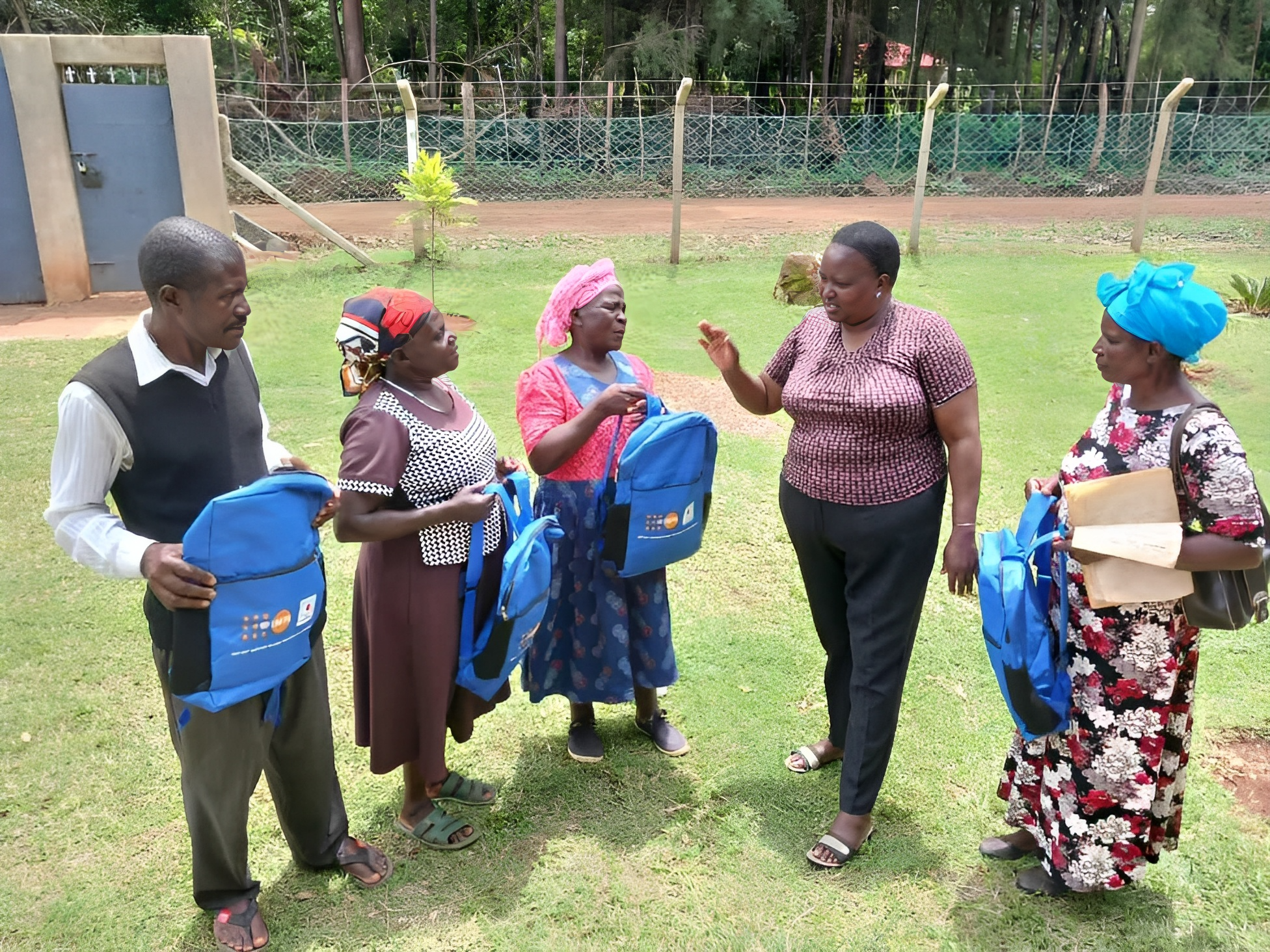 ASH team and local youth collecting donations in Bungoma